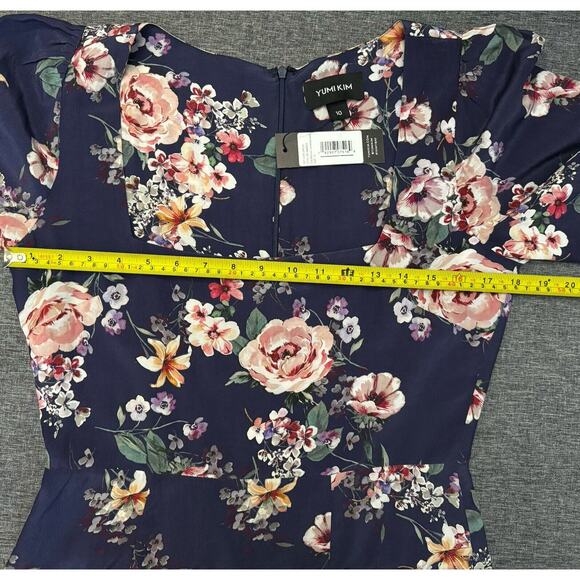 Yumi Kim Women's Floral Dress Balloon Sleeves  Size 10 - Picture 5 of 11